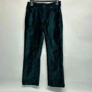 Free people size 28 emerald green velvet pants